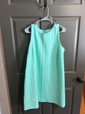 Crown & Ivy Sleeveless Mint Textured Shift Dress - Mint